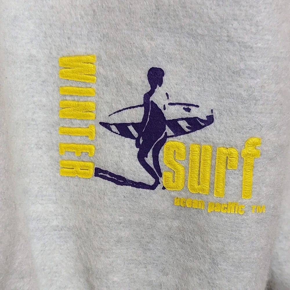 Ocean Pacific Vintage 80s Winter Surf Crewneck Sweatshirt OP DS Soft Small